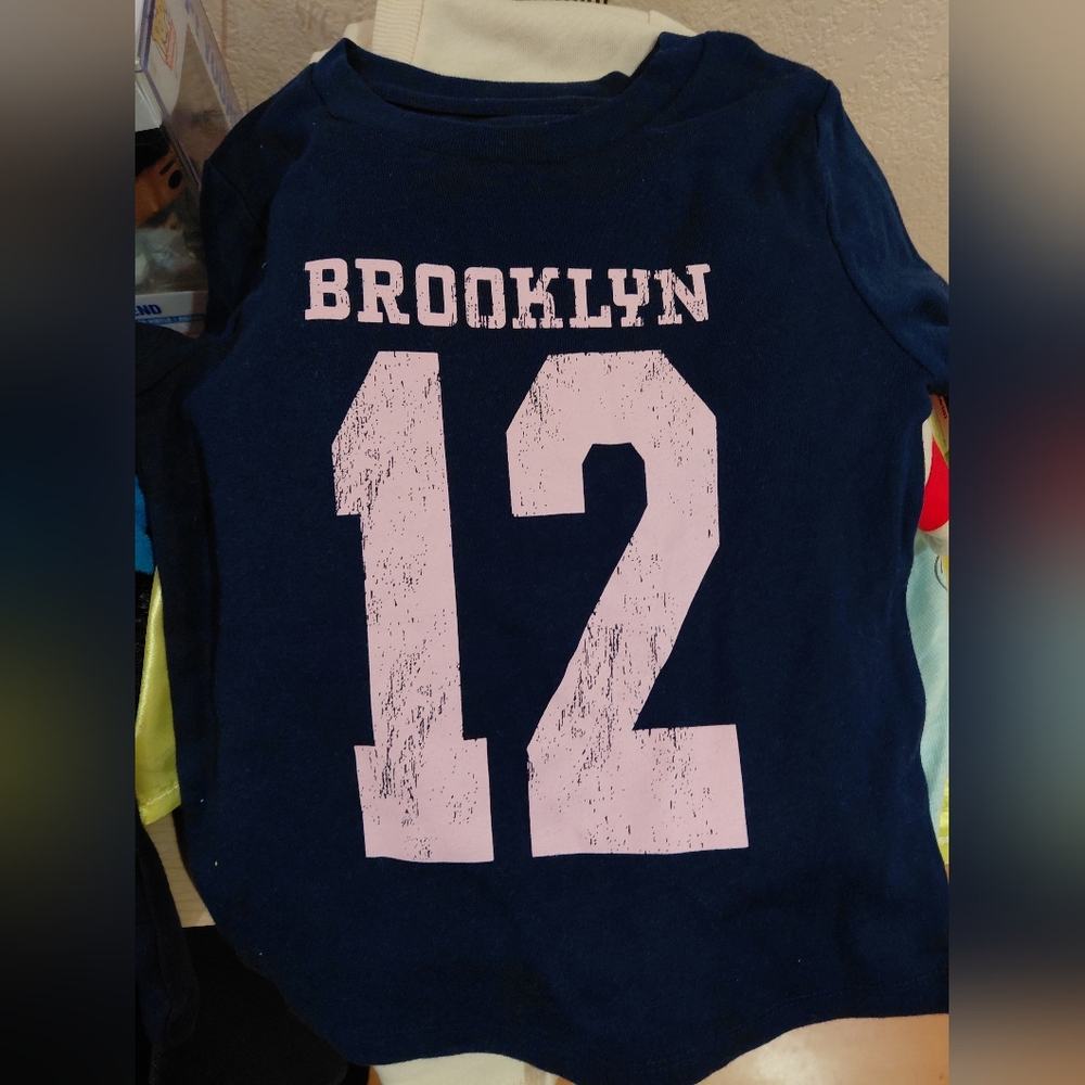 art class Navy and Pink Long Sleeve Tee